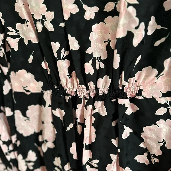 THE KOOPLES Garden Of Eden Mini Dress Size 3 Floral Print Flower V-Neck NEW NWT - Picture 9 of 10